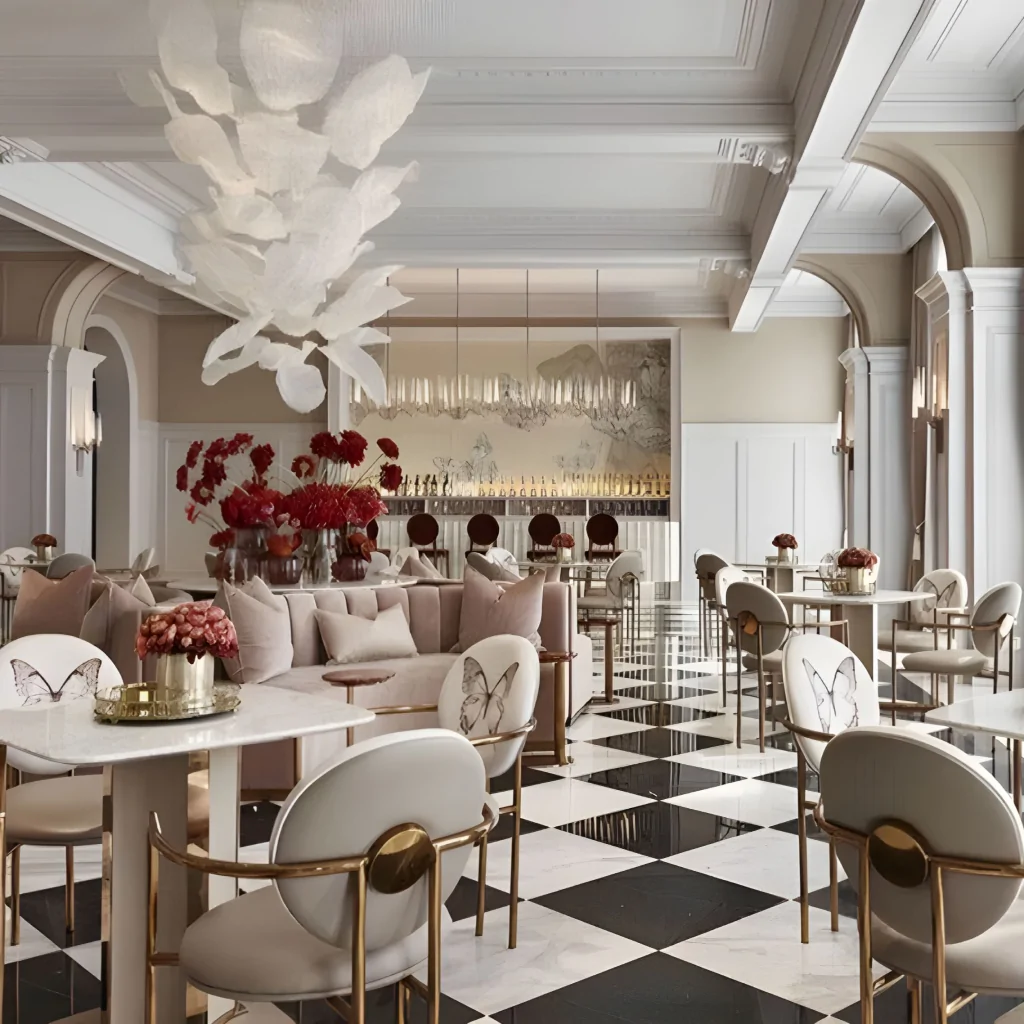 Дизайн інтер'єру ресторану в стилі модерн