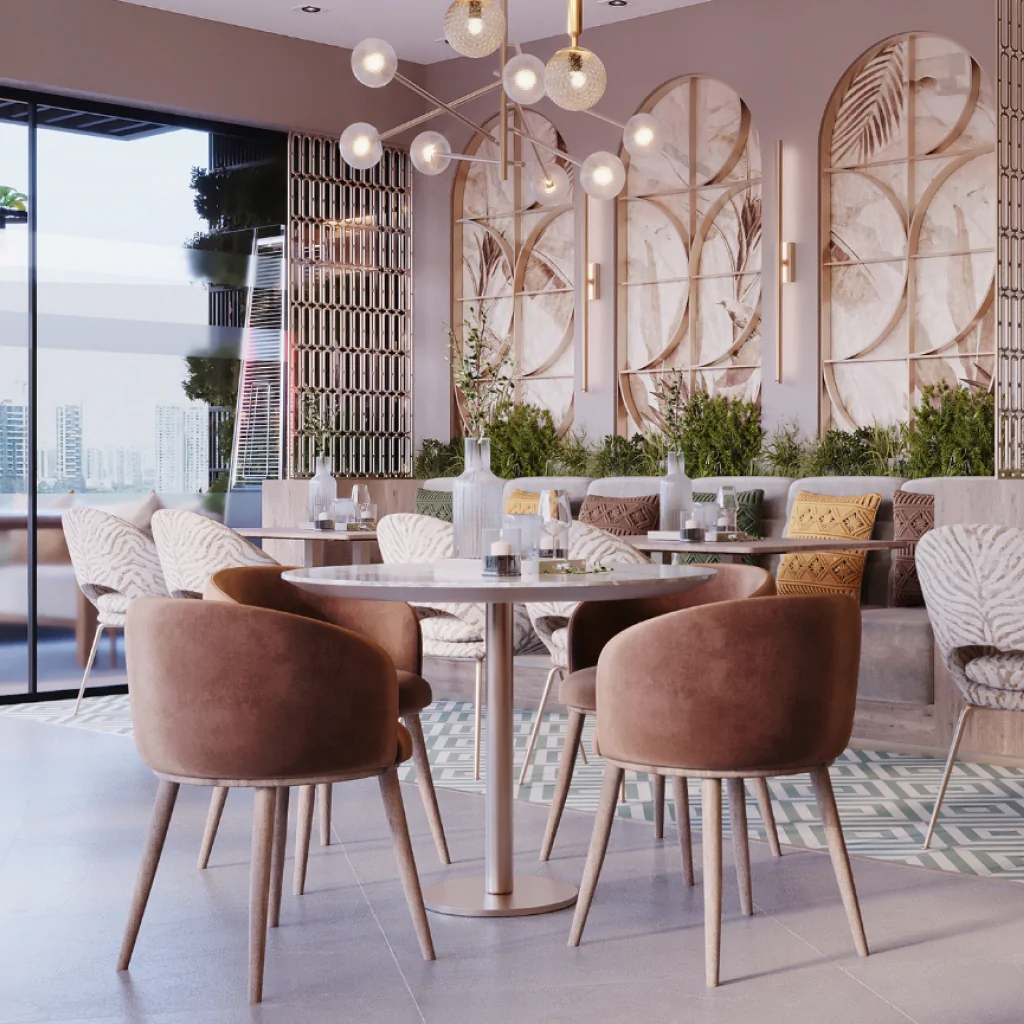 Дизайн-проект кафе у стилі модерн