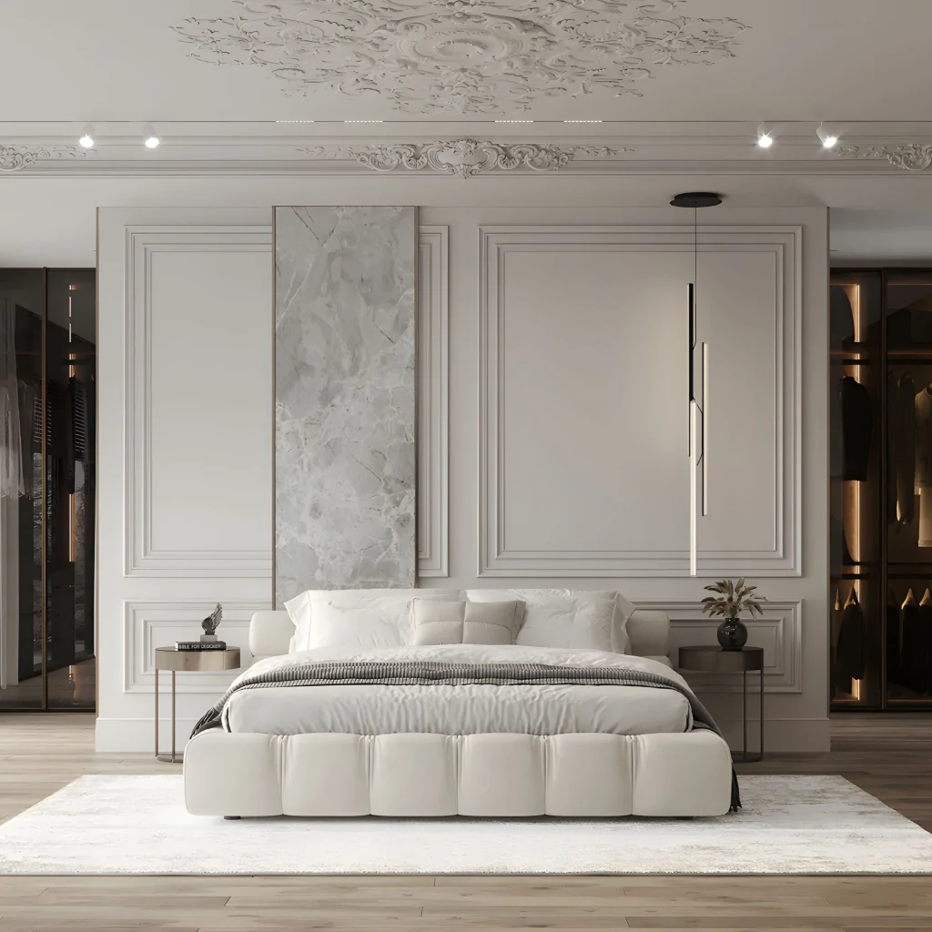 Дизайн интерьера спальни в стиле классика