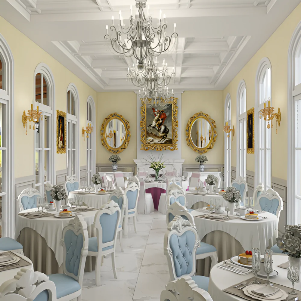 Дизайн інтер'єру ресторану в класичному стилі №10