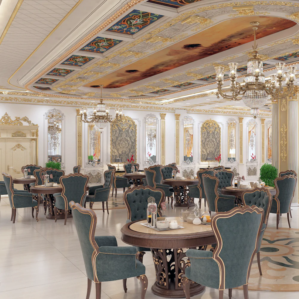 Дизайн інтер'єру ресторану в класичному стилі №7