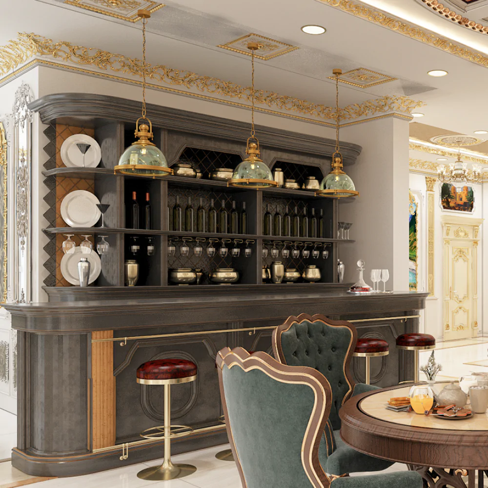 Дизайн інтер'єру ресторану в класичному стилі №8