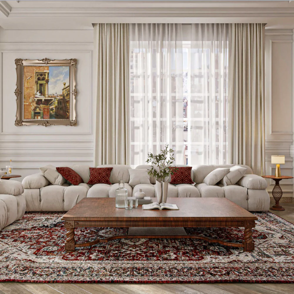 Інтер'єр вітальні у класичному стилі