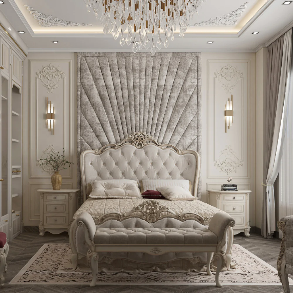 Дизайн інтер'єру спальні у класичному стилі