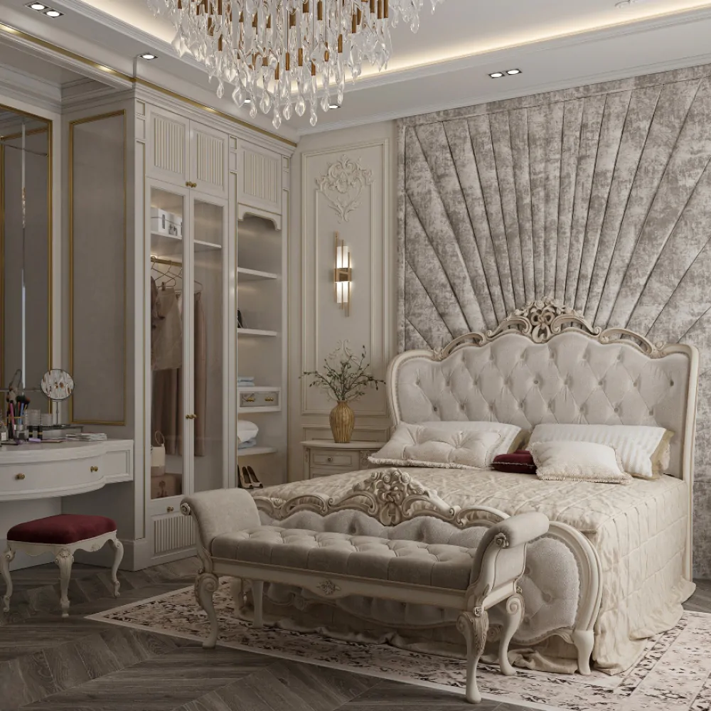 Дизайн інтер'єру спальні у класичному стилі
