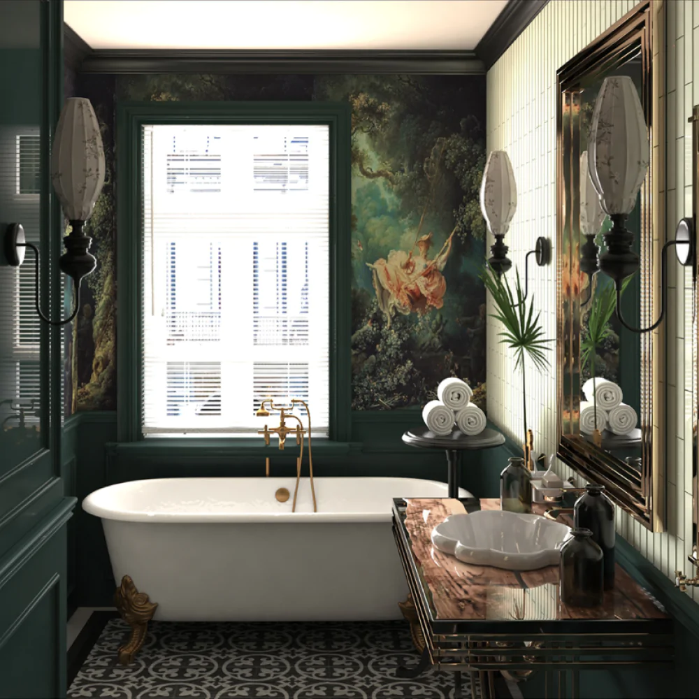 Дизайн ванної кімнати у класичному стилі