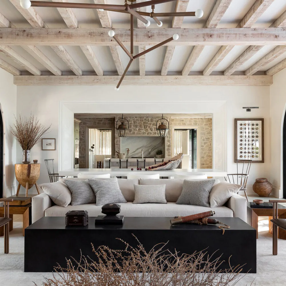 Дизайн-проект интерьера гостиной в кантри стиле