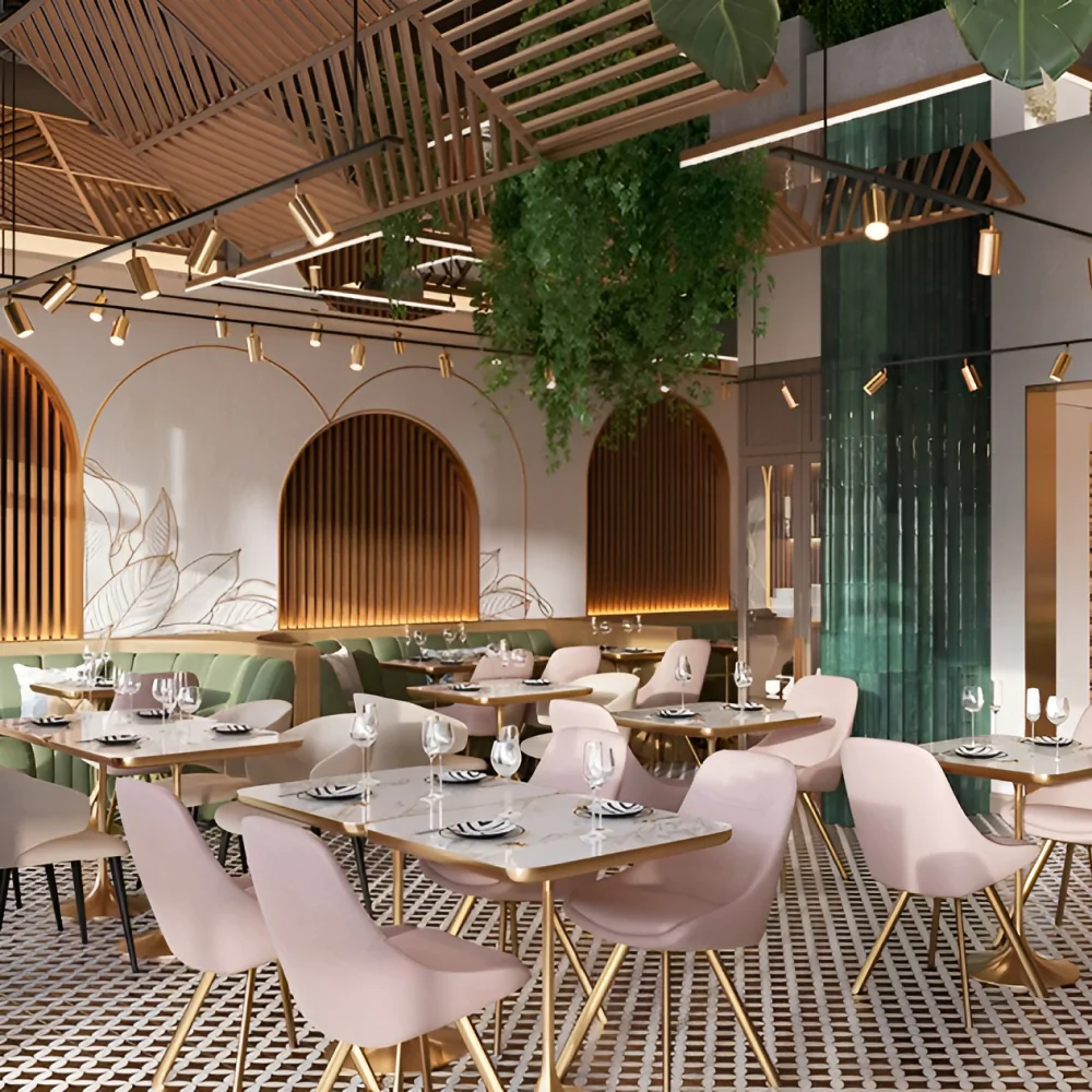 Дизайн інтер'єру ресторану в італійському стилі №8