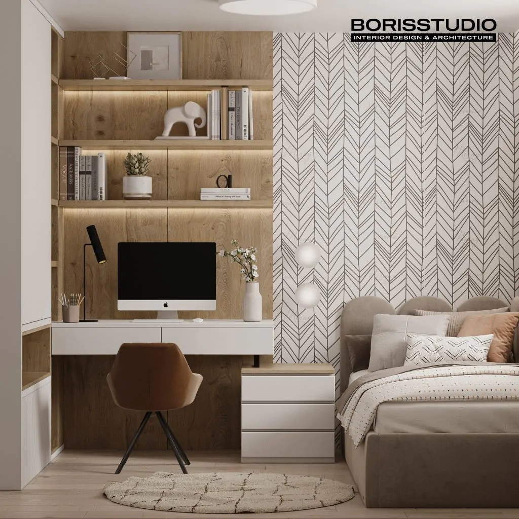 Сучасний стиль в інтер'єрі дитячої кімнати котеджу