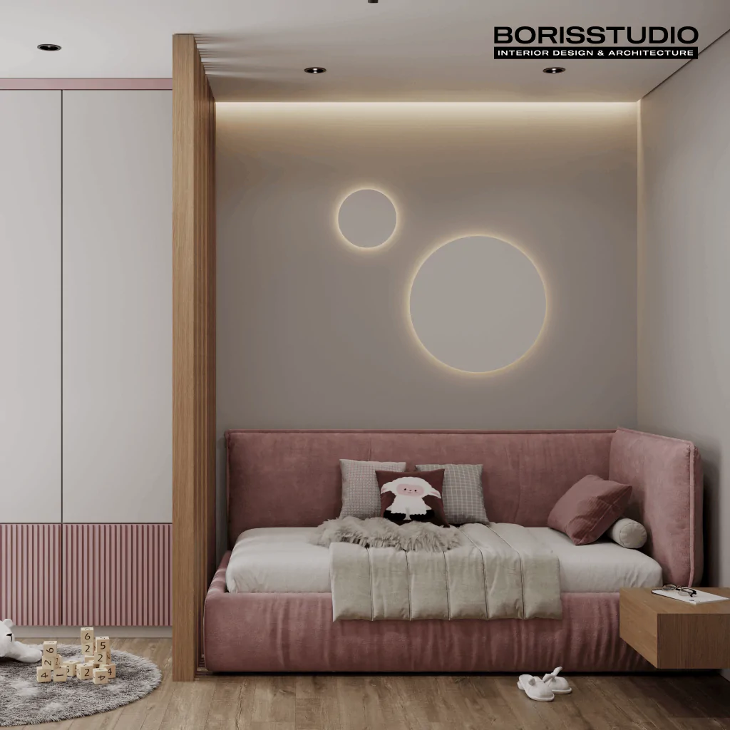 Дизайн-проєкт дитячої кімнати будинку в сучасному стилі