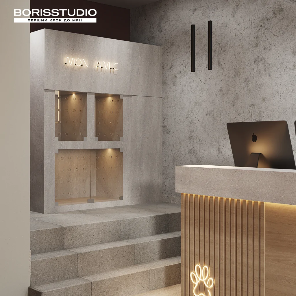 Дизайн зони очікування для тварин у грумінг салоні