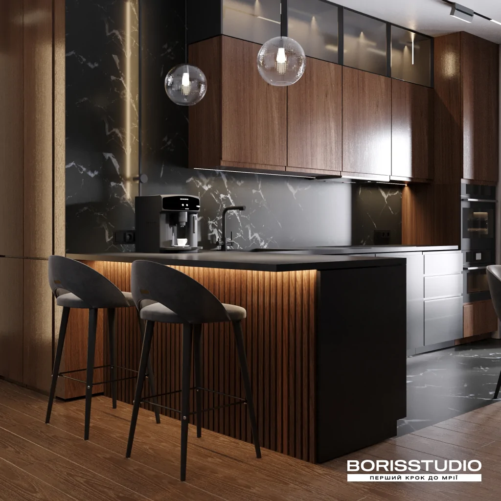 Дизайн інтер'єру кухні під ключ