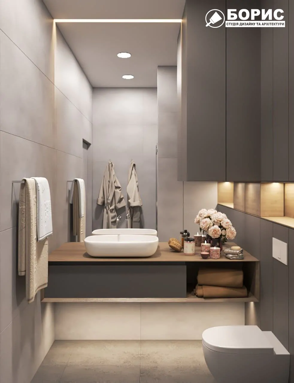 Дизайн интерьера таунхауса в Барышевке