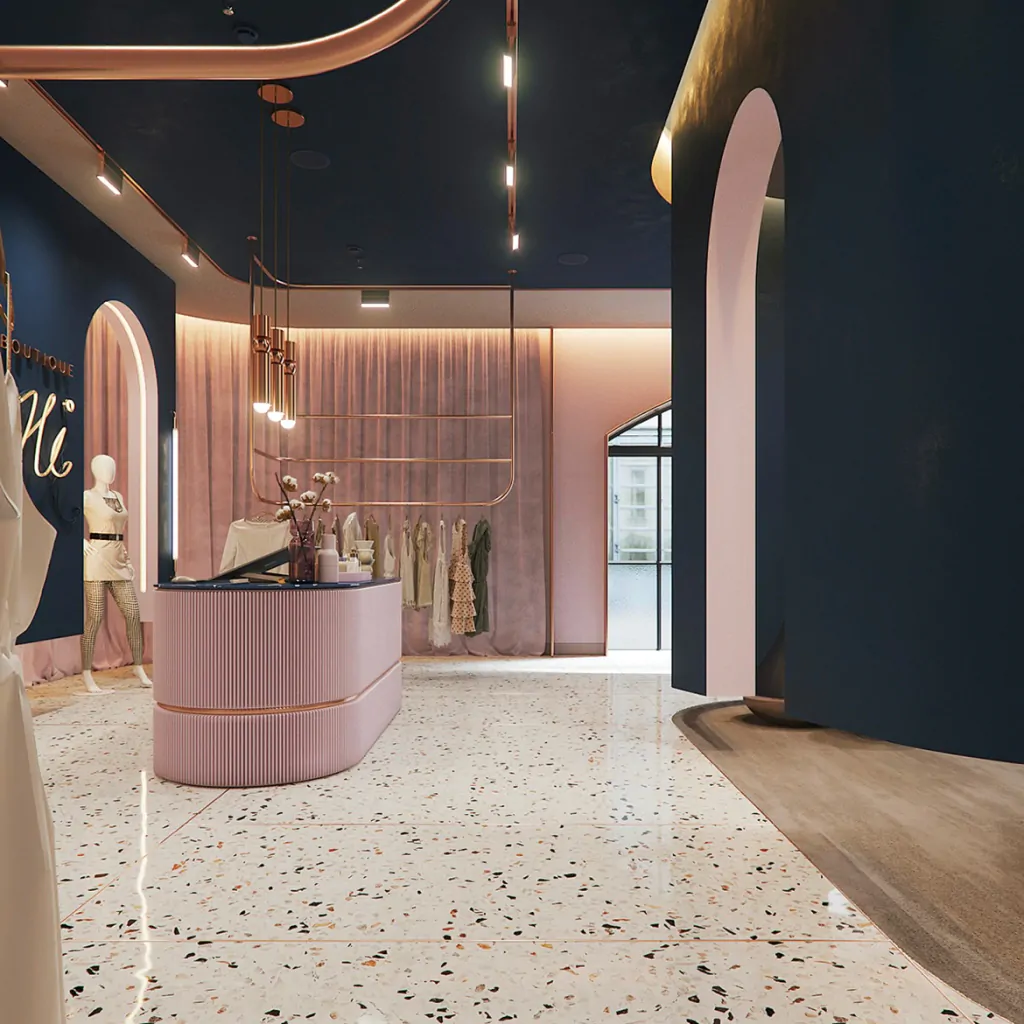 Дизайн інтер’єру магазину одягу і взуття, Фото №4