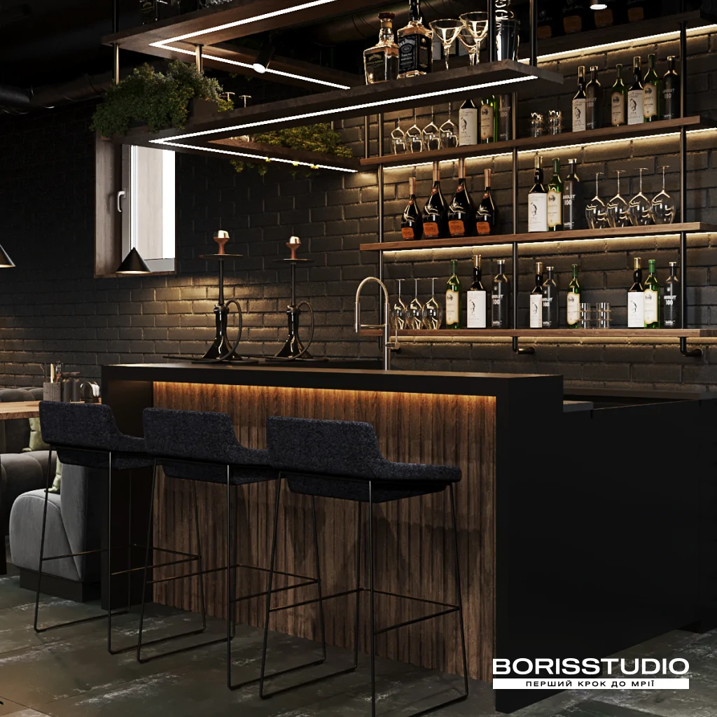 Дизайн інтер'єру кальянної в Іспанії