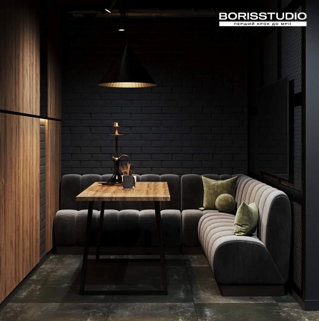 Дизайн-проект інтер'єру кальянної в Іспанії