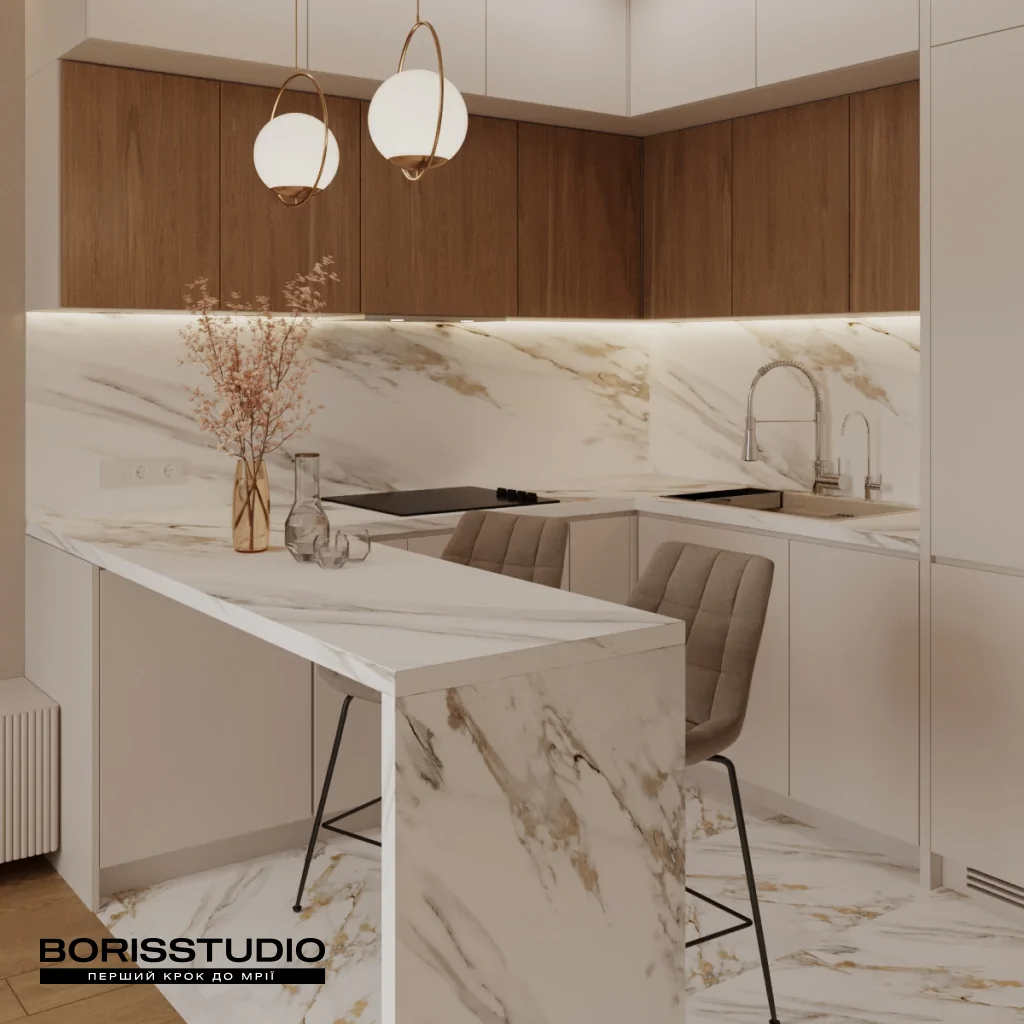 Дизайн кухні для квартири, фото №5