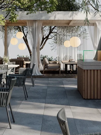 Дизайн літніх майданчиків для кафе та ресторанів