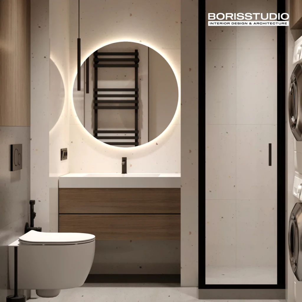 Дизайн санузла в стиле минимализм
