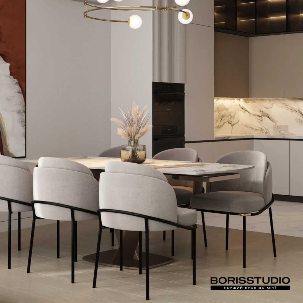 Интерьер кухни в стиле минимализм