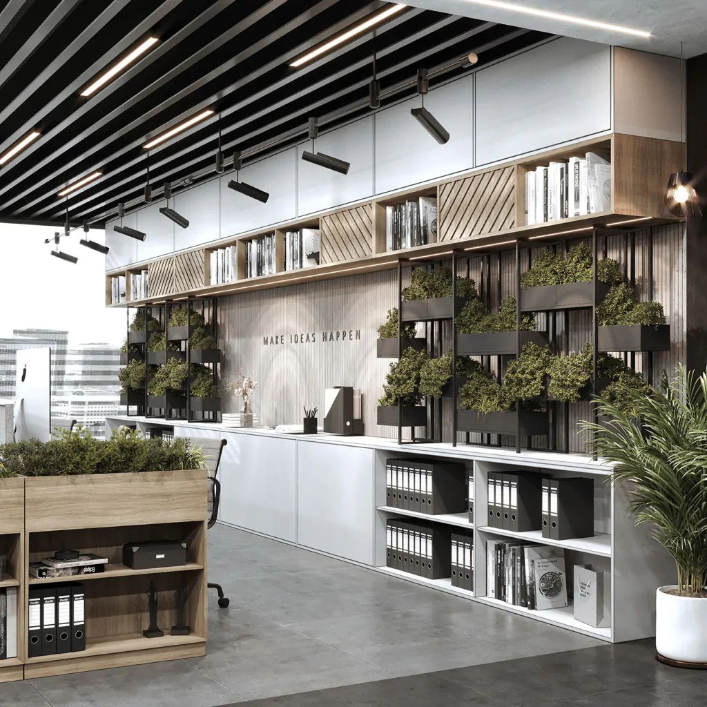 Дизайн интерьера офиса в стиле лофт