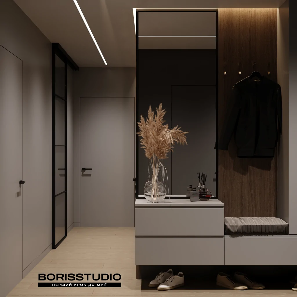 Дизайн прихожей в стиле лофт