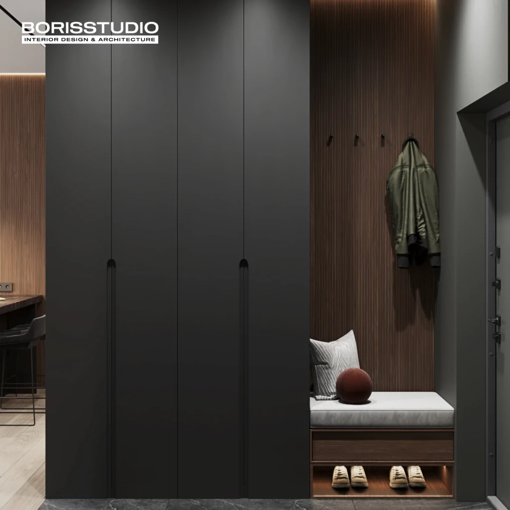 Дизайн-проект прихожей в стиле лофт