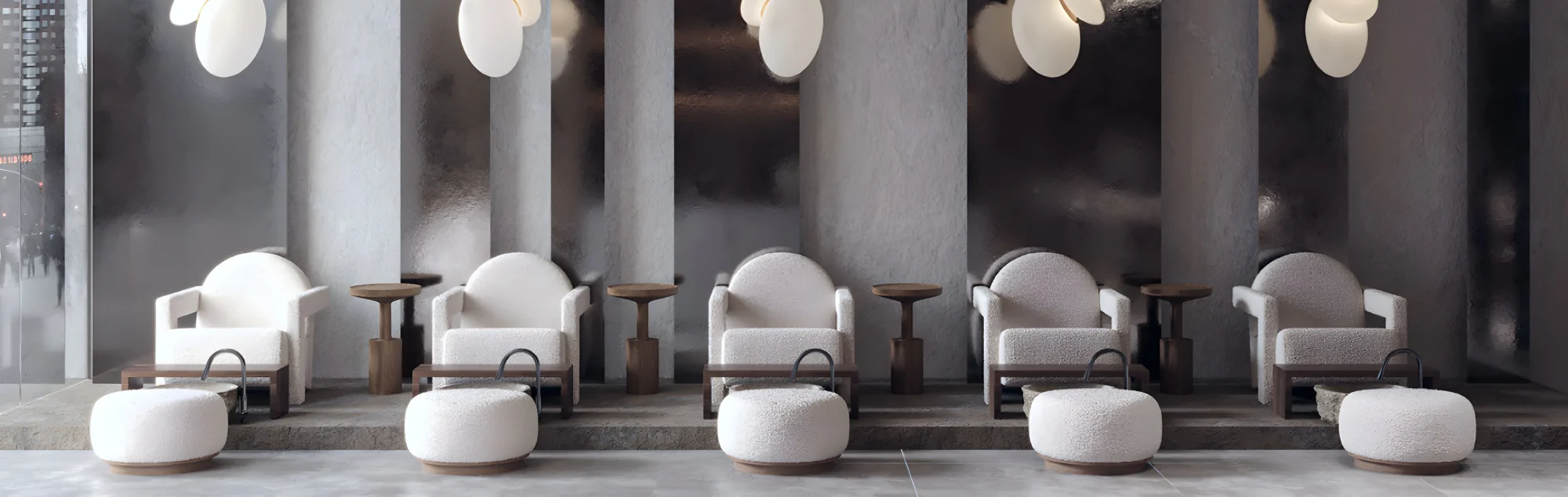 Ідеї дизайну салону краси в стилі хай-тек