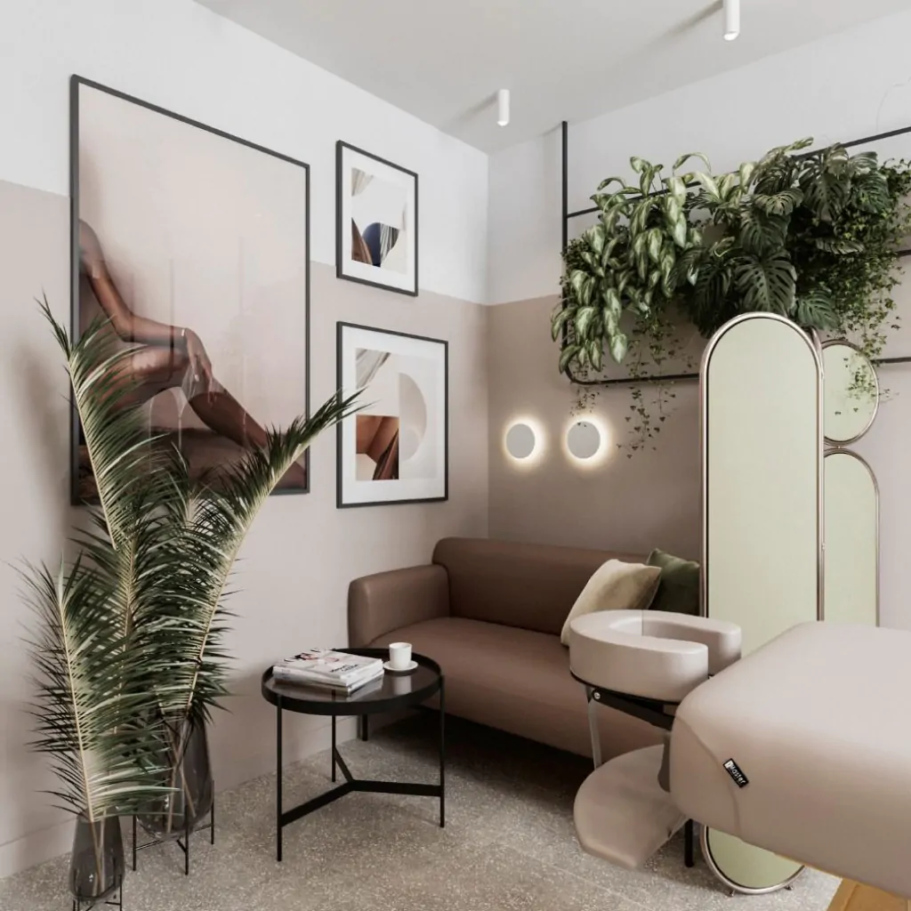 Декор для салону краси в стилі лофт