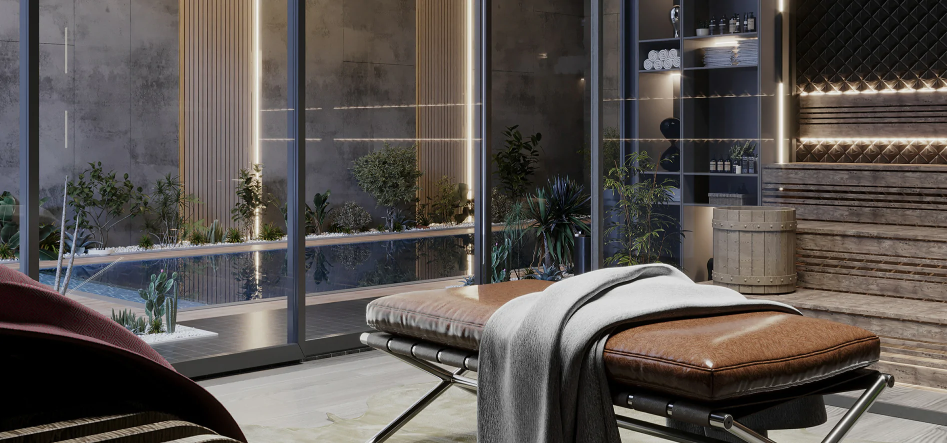 Варіанти планування саун та лазень