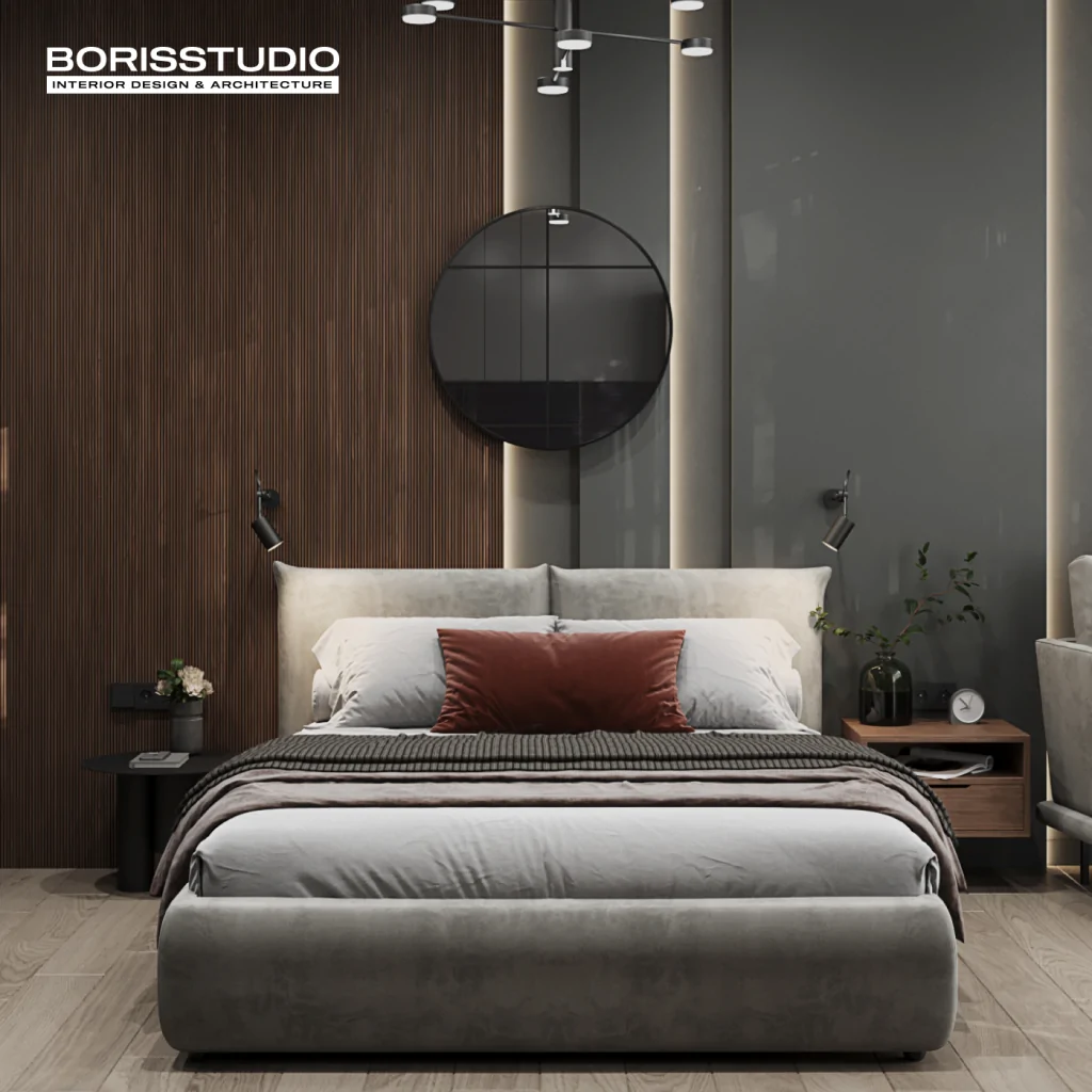 Дизайн спальни в стиле лофт