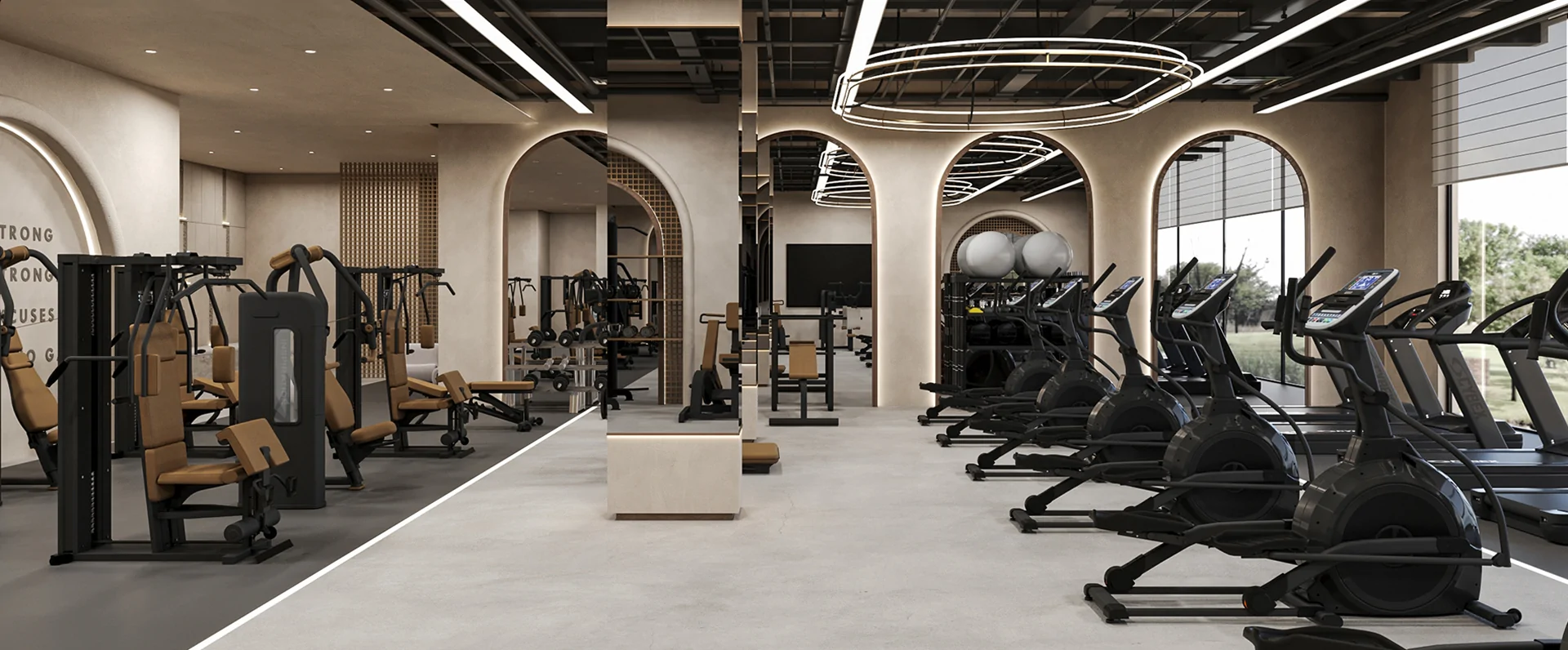 Особливості інтер’єру спортзалу у стилі мінімалізм