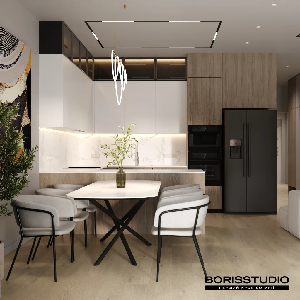 Дизайн-проект інтер'єру будинку у стилі мінімалізм