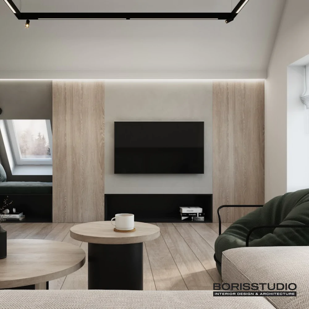 Садиба в дизайні інтер'єру мінімалізм