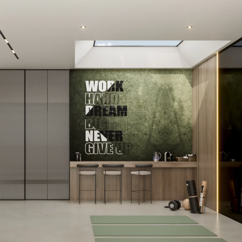 Дизайн інтер'єру спортзалу у приватному будинку