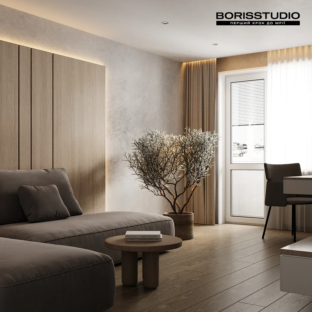 Дизайн вітальні у стилі джапанді