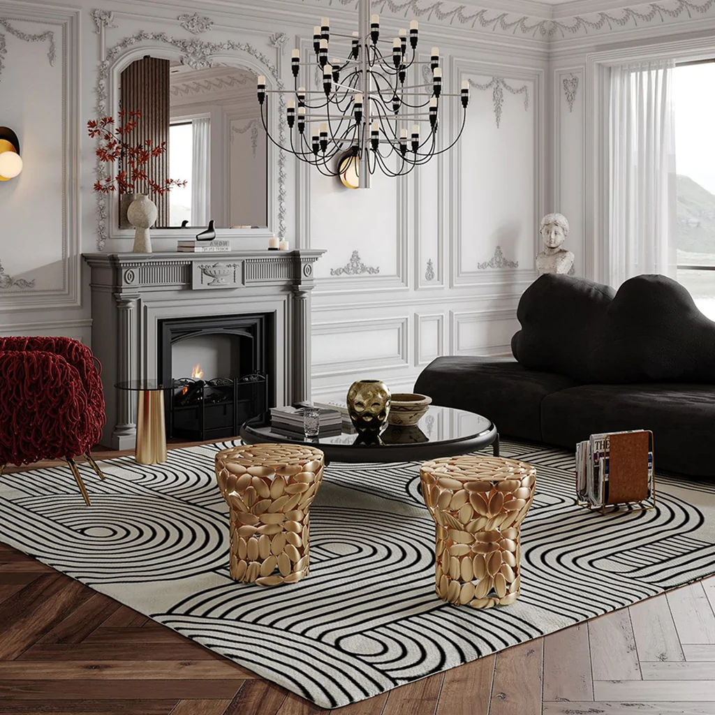 Дизайн інтер'єру вітальні у стилі еклектика