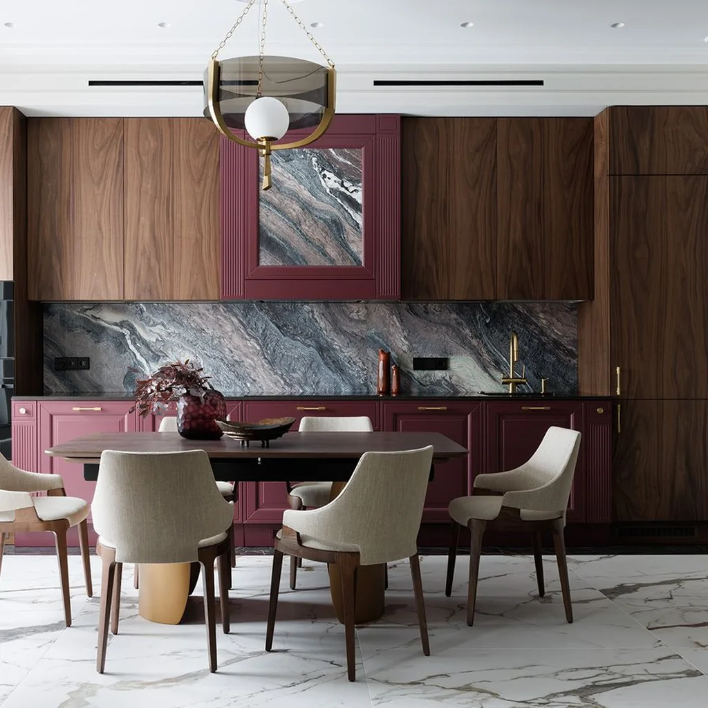 Дизайн інтер'єру кухні у стилі еклектика