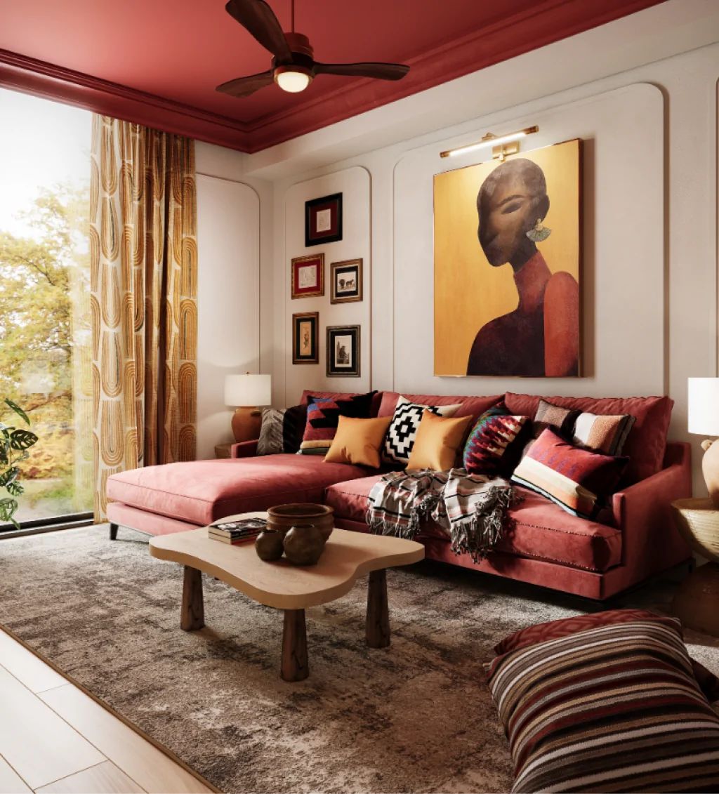 Дизайн інтер’єру заміського будинку у стилі еклектика №4