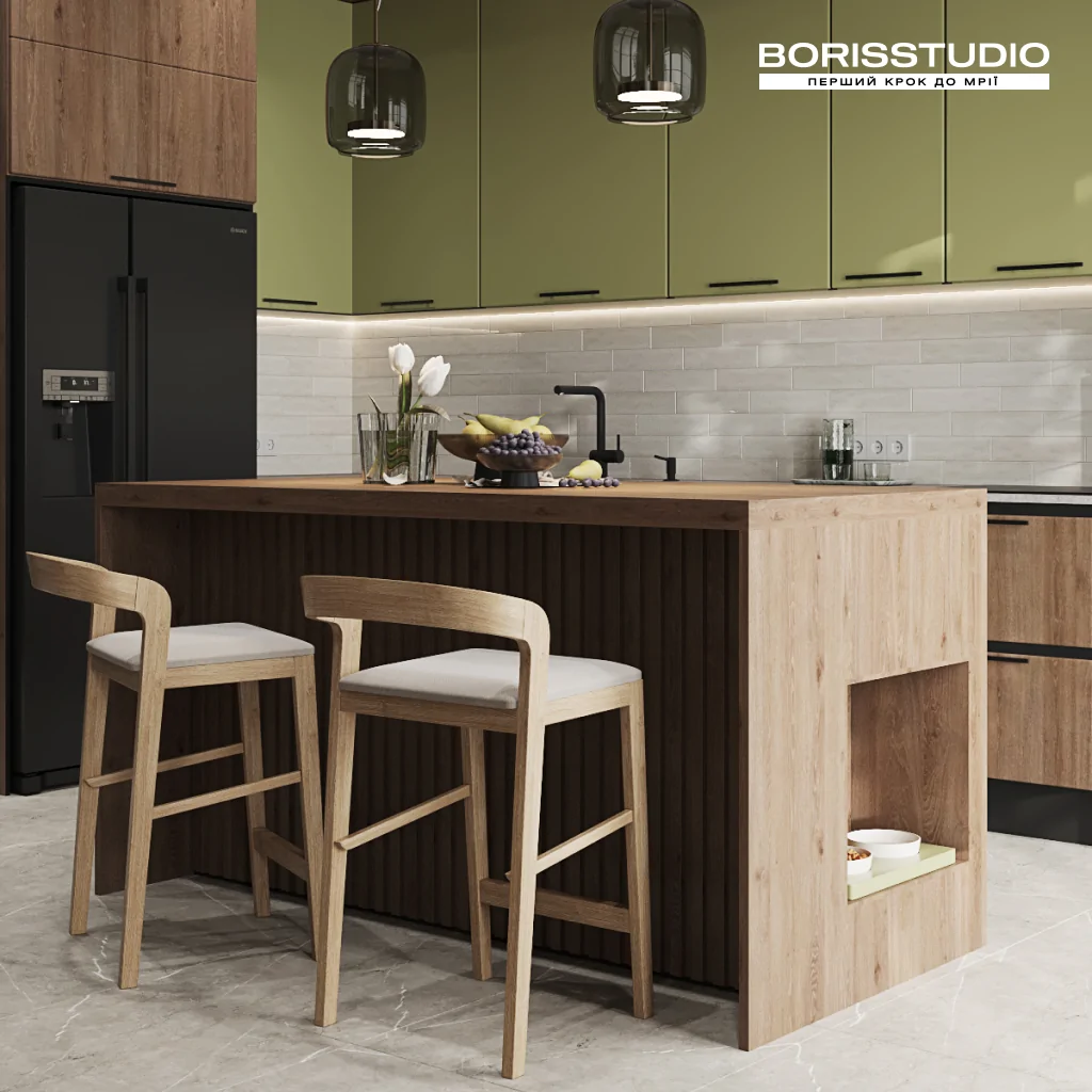 Дизайн интерьера кухни в экостиле