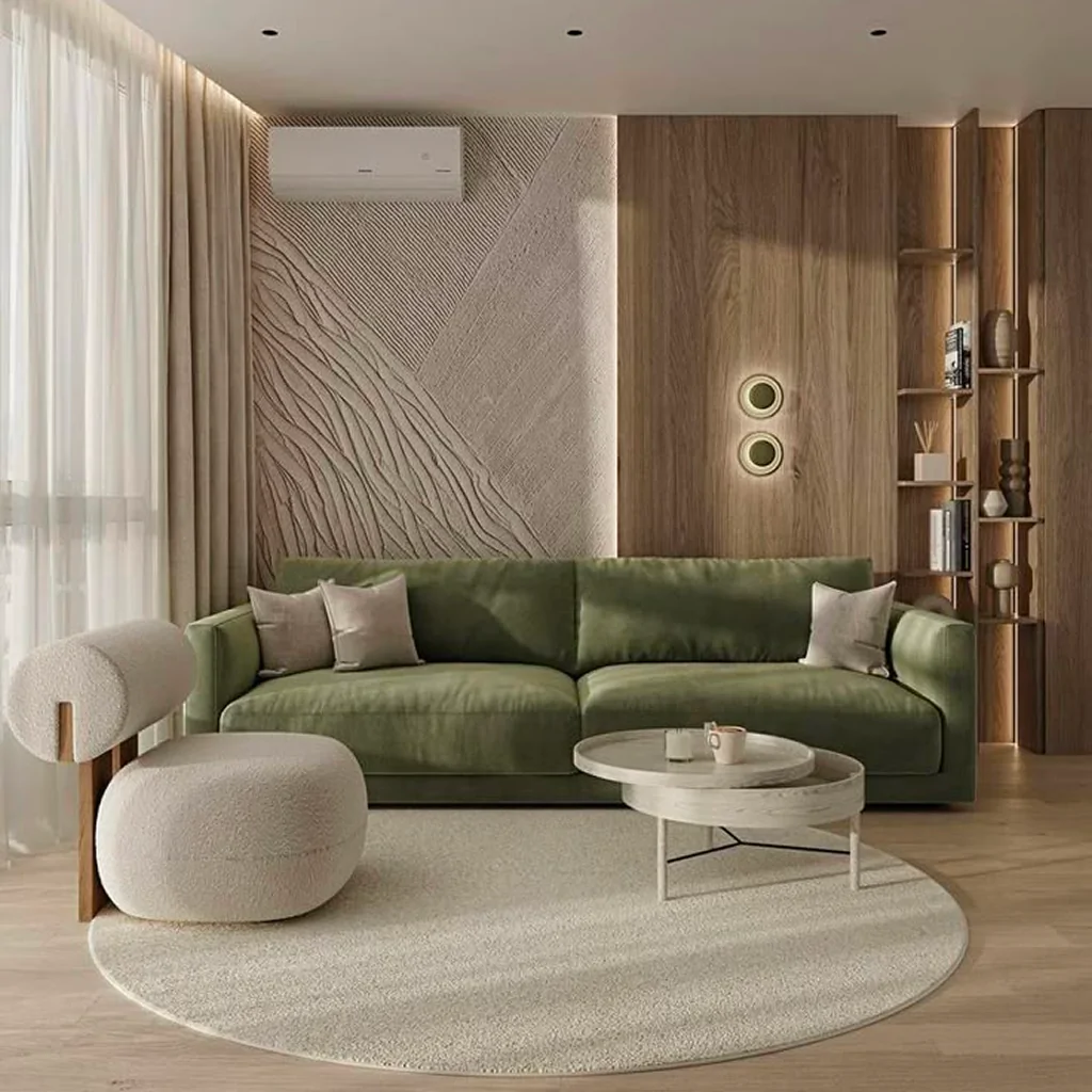 Дизайн вітальні в екостилі