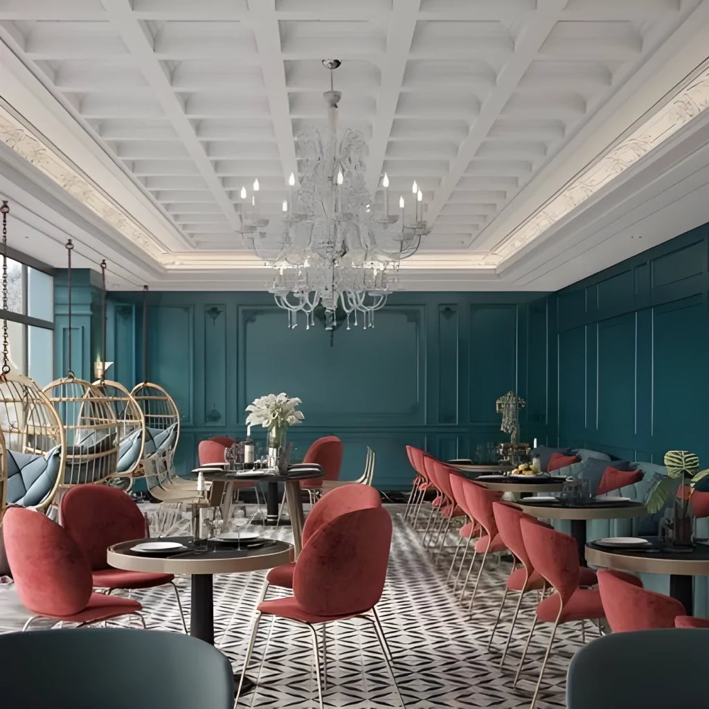 Дизайн інтер'єру ресторану у французькому стилі
