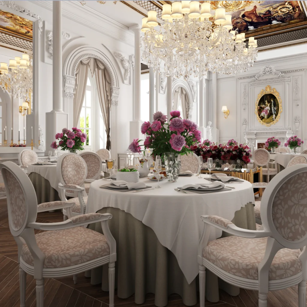 Дизайн-проект інтер'єру ресторану у французькому стилі