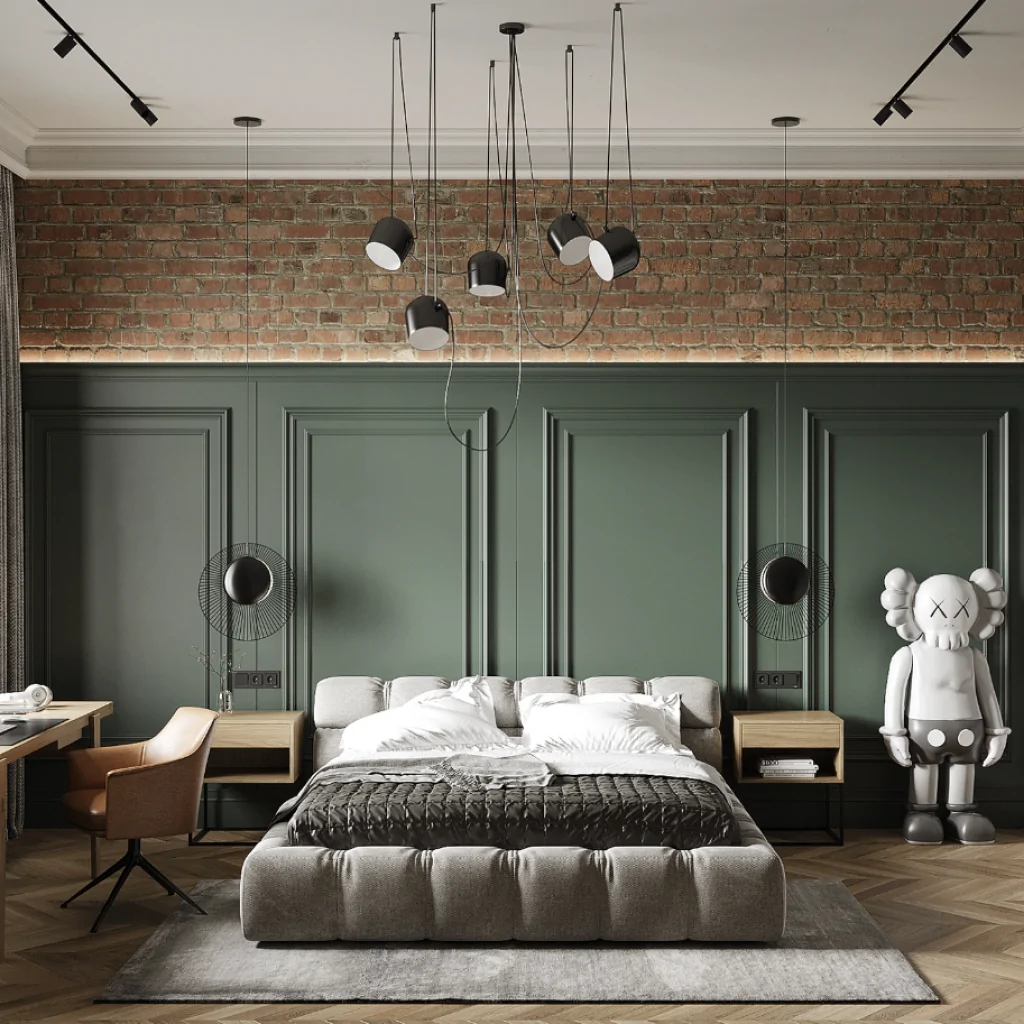 Гламурный лофт в дизайне интерьера квартиры