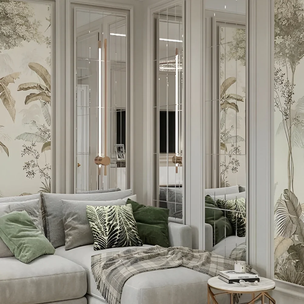 Вітальня заміського будинку в стилі модерн