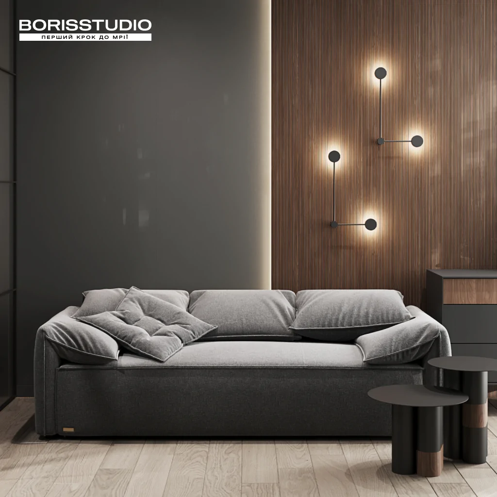 Дизайн-проект вітальні у приватному будинку