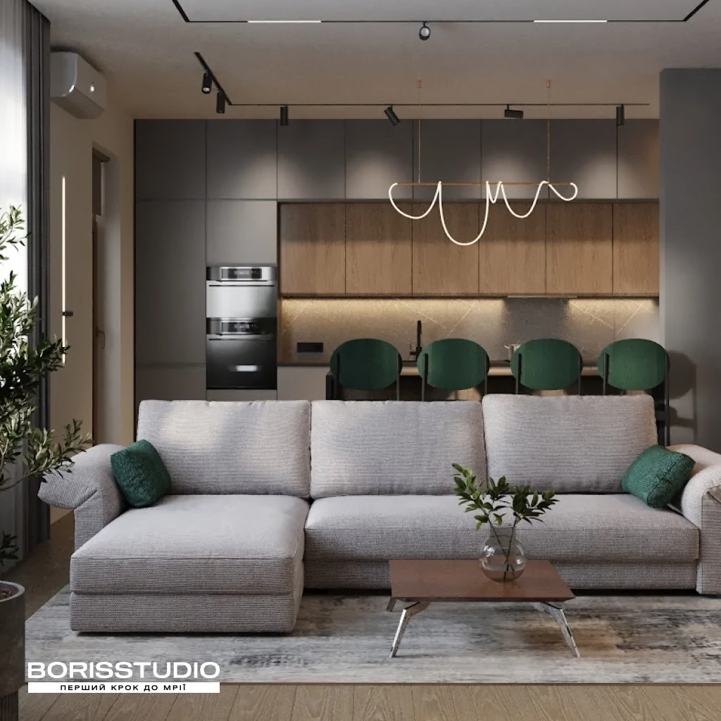 Освітлення для вітальні в заміському будинку