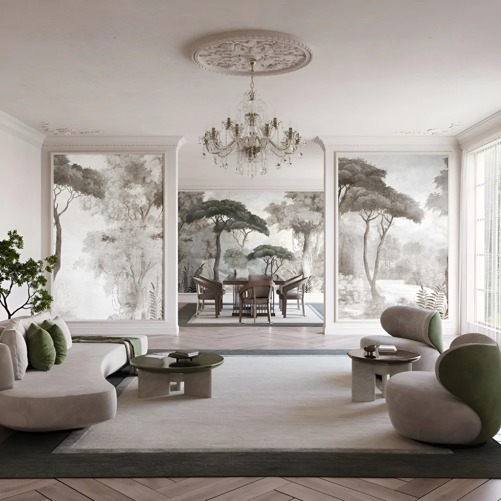 Дизайн інтер'єру вітальні в стилі модерн