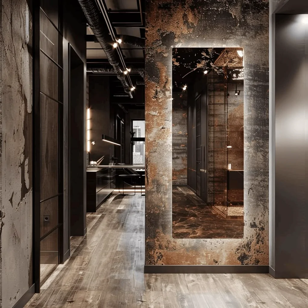 Дизайн интерьера прихожей в стиле гранж