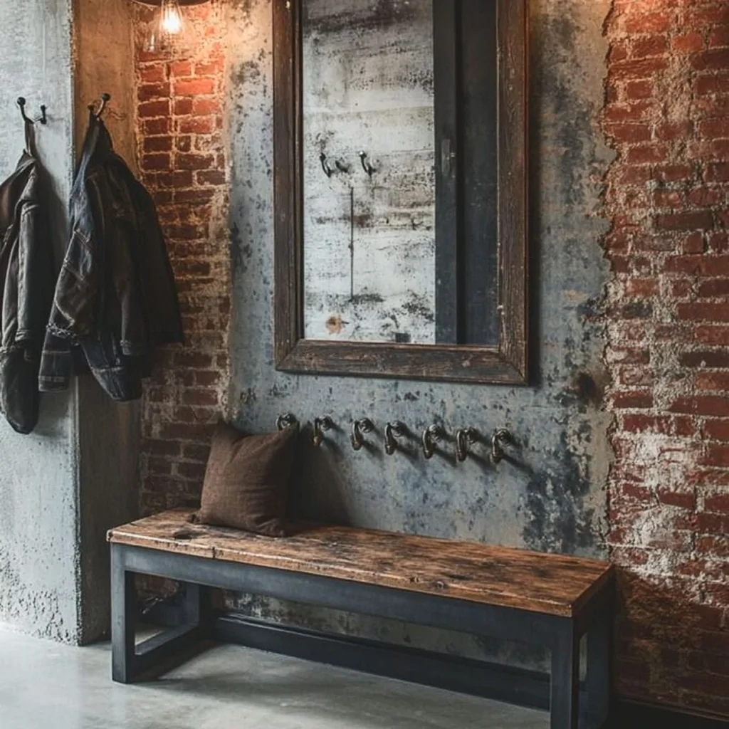 Дизайн прихожей в стиле гранж